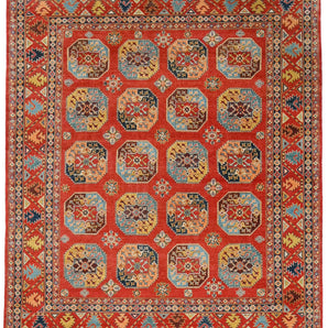 Handknuten oriental Ziegler/Kazak rug by Orientmattor, 290 x 246 cm with intricate patterns and rich colors.