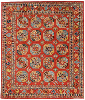 Handknuten oriental Ziegler/Kazak rug by Orientmattor, 290 x 246 cm with intricate patterns and rich colors.