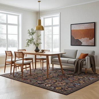 Handwoven Filpa Oriental Ziegler/Kazak rug from Orientmattor, 294x201 cm with intricate traditional patterns.