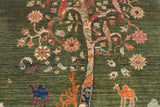 Handknuten floral Oriental rug, Ziegler/Kazak style, 148x89 cm, from Orientmattor, featuring intricate floral patterns.