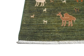 Handknuten floral Oriental Ziegler/Kazak rug by Orientmattor, 148 x 89 cm, detailed floral pattern on woven textile.
