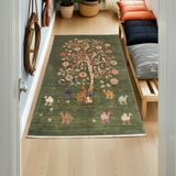 Handknuten floral oriental rug by Orientmattor, Ziegler/Kazak style, 148 x 89 cm with intricate floral patterns.