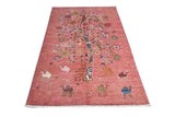 Handwoven floral Oriental rug from Orientmattor, Ziegler/Kazak style, 148 x 92 cm, featuring intricate patterns and rich colors.
