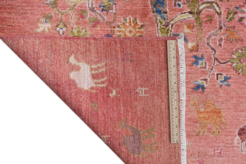 Handwoven floral oriental rug, Ziegler/Kazak style, 148x92 cm, by Orientmattor, showcasing intricate patterns and vibrant colors.