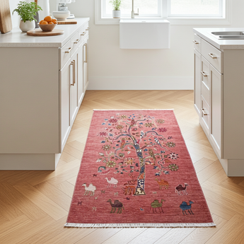 Handknuten orientmatta with floral Ziegler/Kazak design, 148x92 cm, in vibrant colors from Orientmattor.
