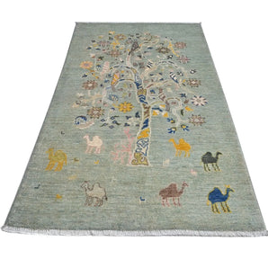Handknuten floral oriental Ziegler/Kazak rug by Orientmattor, 149x89 cm with intricate floral patterns and rich colors.