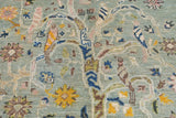 Handwoven floral oriental rug, Ziegler/Kazak style by Orientmattor, 149x89 cm with intricate floral patterns.