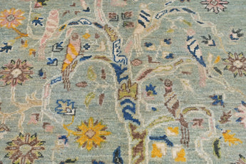 Handwoven floral oriental rug, Ziegler/Kazak style by Orientmattor, 149x89 cm with intricate floral patterns.