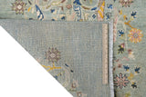 Handknuten floral Oriental rug in Ziegler/Kazak style, 149 x 89 cm, with intricate floral patterns by Orientmattor.