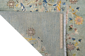 Handknuten floral Oriental rug in Ziegler/Kazak style, 149 x 89 cm, with intricate floral patterns by Orientmattor.