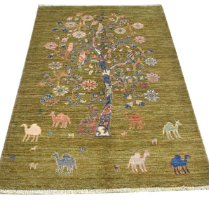 Handwoven floral oriental rug, Ziegler/Kazak style by Orientmattor, 149x90 cm, detailed floral pattern in warm tones.