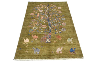 Handwoven floral oriental rug, Ziegler/Kazak style by Orientmattor, 149x90 cm, detailed floral pattern in warm tones.