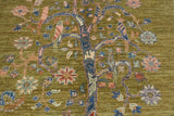 Handwoven floral Oriental rug in Ziegler/Kazak style, 149x90 cm, from Orientmattor, featuring intricate floral patterns.
