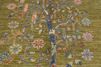 Handwoven floral Oriental rug in Ziegler/Kazak style, 149x90 cm, from Orientmattor, featuring intricate floral patterns.