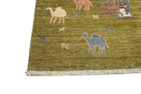 Handwoven floral Oriental rug in Ziegler/Kazak style, 149x90 cm, with intricate patterns from Orientmattor.
