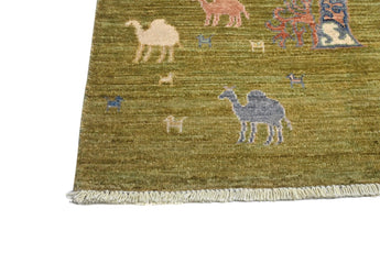 Handwoven floral Oriental rug in Ziegler/Kazak style, 149x90 cm, with intricate patterns from Orientmattor.
