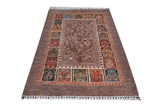 Handwoven floral oriental rug from Orientmattor, Ziegler/Kazak style, 182x125 cm with intricate floral patterns.