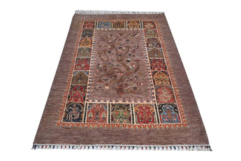 Handwoven floral oriental rug from Orientmattor, Ziegler/Kazak style, 182x125 cm with intricate floral patterns.