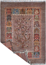 Handwoven floral Oriental rug, Ziegler/Kazak style, 182x125 cm, by Orientmattor, featuring detailed floral patterns and rich colors.