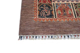 Handknuten floral oriental rug in Ziegler/Kazak style, 182x125 cm, by Orientmattor with intricate floral patterns.