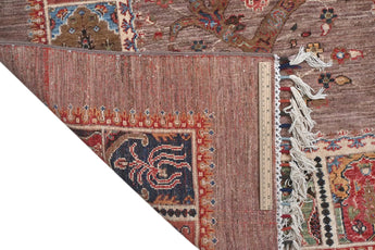 Handknuten floral oriental Ziegler/Kazak rug by Orientmattor, 182 x 125 cm, detailed floral pattern on woven wool surface.