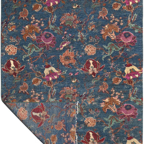 Handwoven floral Oriental rug from Orientmattor, Ziegler/Kazak style, measuring 265x184 cm with intricate traditional patterns.