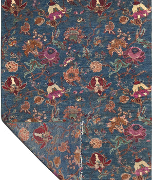 Handwoven floral Oriental rug from Orientmattor, Ziegler/Kazak style, measuring 265x184 cm with intricate traditional patterns.