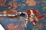 Handknuten floral oriental rug by Orientmattor, Ziegler/Kazak style, measuring 265 x 184 cm with intricate floral patterns.