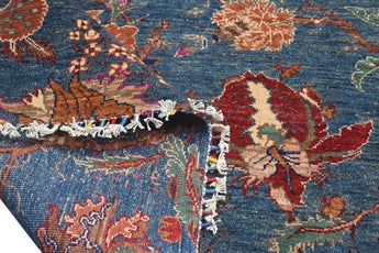 Handknuten floral oriental rug by Orientmattor, Ziegler/Kazak style, measuring 265 x 184 cm with intricate floral patterns.
