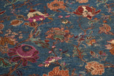 Orientmattor floral oriental handknuten Ziegler/Kazak rug, 265x184 cm, detailed floral pattern on woven textile surface.