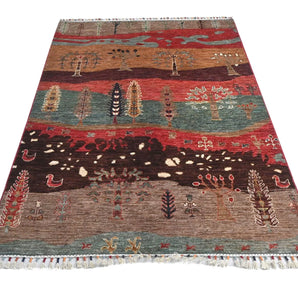 Handwoven Garden Oriental Ziegler/Kazak rug from Orientmattor, 183x122 cm with intricate geometric patterns.