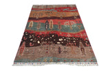 Handwoven Garden Oriental Ziegler/Kazak rug from Orientmattor, 183x122 cm with intricate geometric patterns.