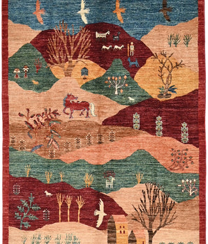 Handknuten Garden Oriental Ziegler/Kazak rug, 205 x 151 cm, featuring intricate patterns in warm tones from Orientmattor.