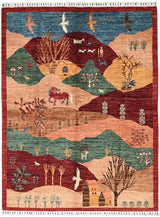 Handknuten Garden Oriental Ziegler/Kazak rug, 205 x 151 cm, featuring intricate patterns in warm tones from Orientmattor.