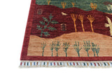 Handknuten Garden Oriental Ziegler/Kazak rug, 205x151 cm, with intricate patterns and vibrant colors, by Orientmattor.