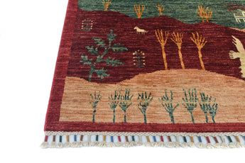 Handknuten Garden Oriental Ziegler/Kazak rug, 205x151 cm, with intricate patterns and vibrant colors, by Orientmattor.