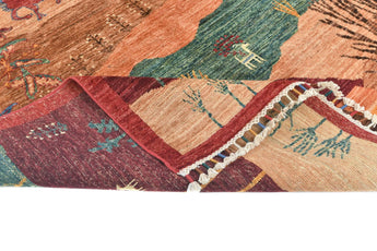 Handwoven Oriental garden rug by Orientmattor, Ziegler/Kazak style, 205 x 151 cm, featuring intricate traditional patterns.