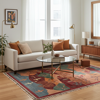Handwoven Ziegler/Kazak Oriental rug by Orientmattor, 205x151 cm, featuring intricate traditional patterns on a vibrant rug.