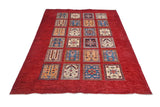Handknuten Ghazni Oriental rug in Ziegler/Kazak style, 210x160 cm, with intricate patterns and rich colors from Orientmattor.