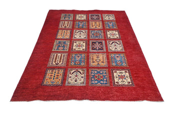 Handknuten Ghazni Oriental rug in Ziegler/Kazak style, 210x160 cm, with intricate patterns and rich colors from Orientmattor.