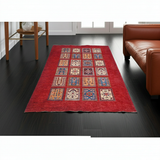 Handknuten Ghazni Oriental rug in Ziegler/Kazak style, 210x160 cm, with intricate patterns and rich colors.