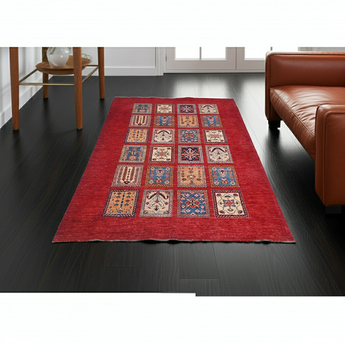 Handknuten Ghazni Oriental rug in Ziegler/Kazak style, 210x160 cm, with intricate patterns and rich colors.