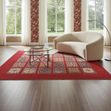 Handknuten Ghazni Oriental rug in Ziegler/Kazak style, 210x160 cm, with intricate patterns, from Orientmattor.
