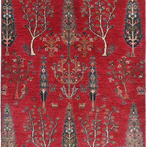 Handwoven Gran Oriental Ziegler/Kazak rug, 144 x 103 cm, with intricate patterns in earthy tones, from Orientmattor.