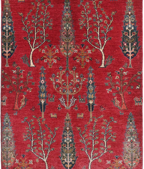 Handwoven Gran Oriental Ziegler/Kazak rug, 144 x 103 cm, with intricate patterns in earthy tones, from Orientmattor.