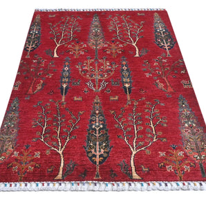 Handknuten matta Gran Oriental Ziegler/Kazak style, 144 x 103 cm, with intricate pattern and rich colors, by Orientmattor.