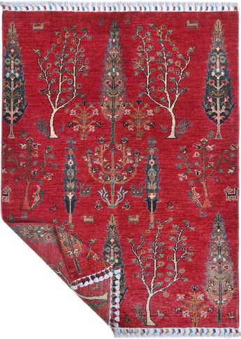 Handwoven Gran Oriental Ziegler/Kazak rug, 144x103 cm, with intricate traditional patterns from Orientmattor.