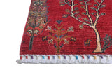 Handknuten matta Gran Oriental Ziegler/Kazak style, 144 x 103 cm, woven rug with intricate patterns from Orientmattor.