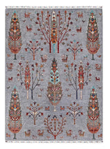 Handknuten Gran Oriental Ziegler/Kazak rug, 203x151 cm, with intricate traditional patterns and rich earthy tones.