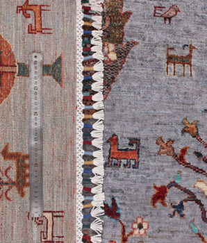 Handwoven Gran Oriental Ziegler/Kazak rug by Orientmattor, 203 x 151 cm with intricate traditional patterns.
